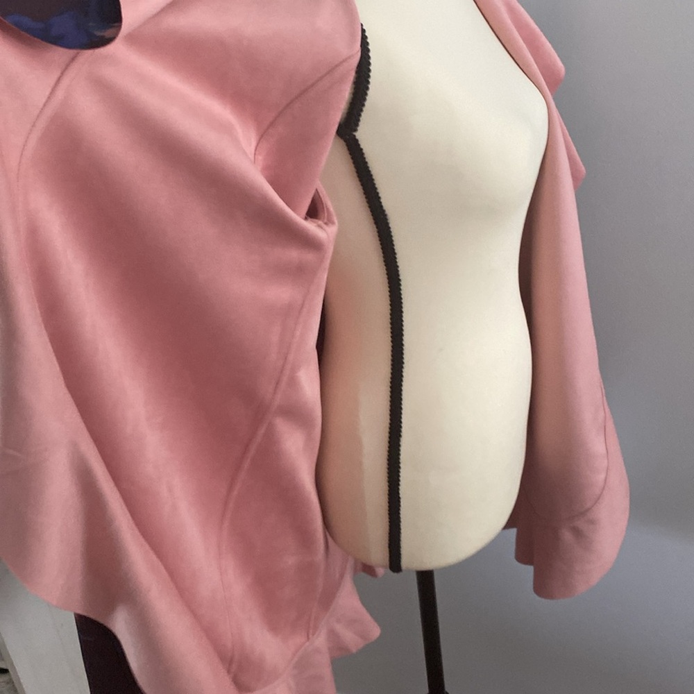 Cupio NWT REVERSIBLE open front faux suede jacket small - Picture 6 of 10